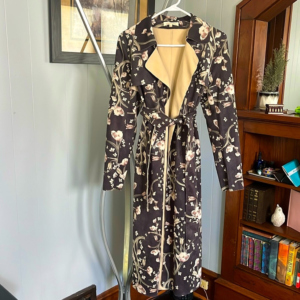 Flower wrap coat
